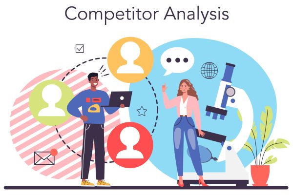 Start up running concept. Competitor search and analysis. Market research How do you do competitor analysis?, How to Conduct a Competitive Analysis